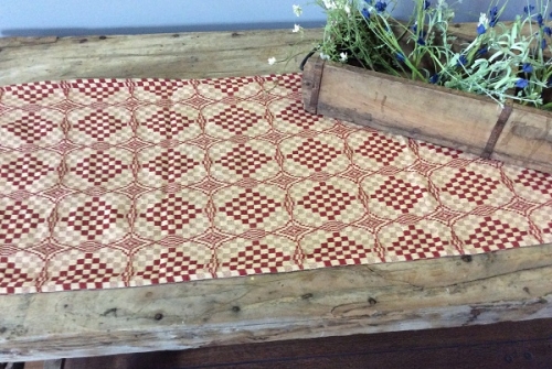 SHADOWBROOK RED/LINEN SAVANNAH CURTAIN
